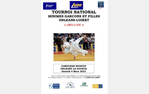 Résultats du TOURNOI NATIONAL MINIMES LABELLISE ORLÉANS LOIRET