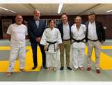 Bertrand RIBAULT : Président du Ballan Judo Club, Éric JÉGO : Délégué Municipal en charge du sport à Ballan-Miré, Catherine HOGNON : Présidente des Arts Martiaux de Touraine, Thierry CHAILLOUX : Maire de Ballan-Miré, Florent PELLETIER : professeur au Ballan Judo Club, aux Arts Martiaux de Touraine et aux Arts Martiaux Larichois, Frédéric AUGIS : Maire de Joué-lès-Tours et Président Tours Métropole Val de Loire.